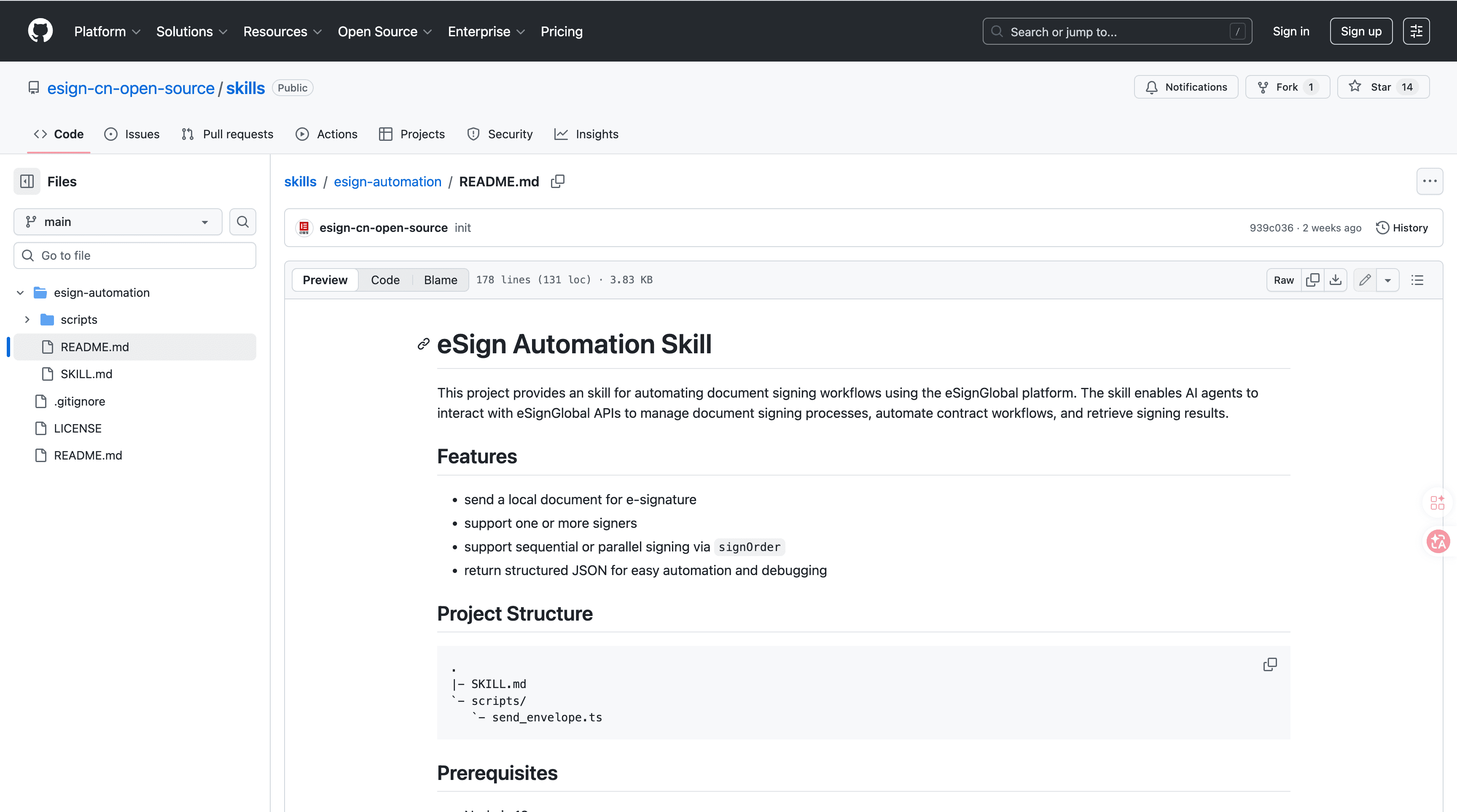 Aliran kerja automatik eSignGlobal