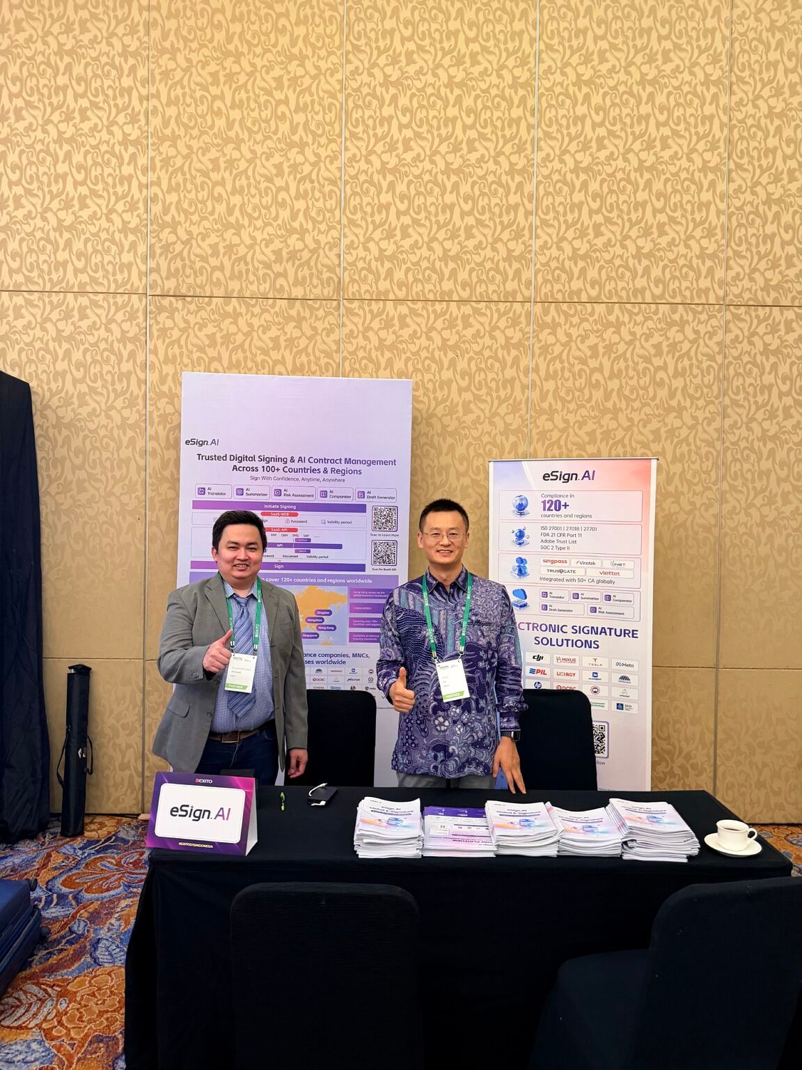 eSign.AI team at the 49th Digital Transformation Summit Indonesia in Jakarta