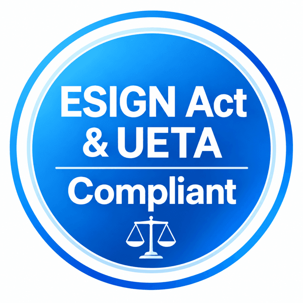 ESIGN Act & UETA Compliant