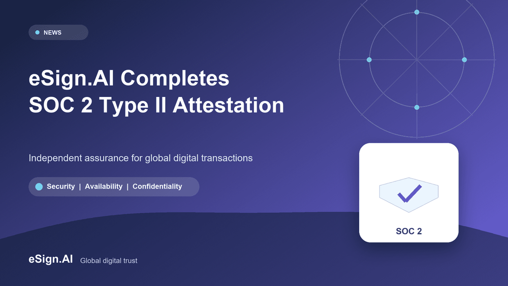 eSign.AI Completes SOC 2 Type II Attestation